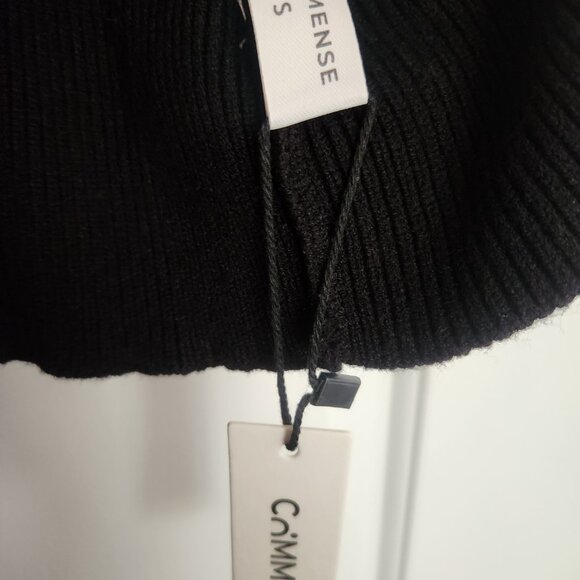 NWT - Commense Metal Buckle Waisted Sweater Vest - Black - Size Small (US 4) - Picture 7 of 8